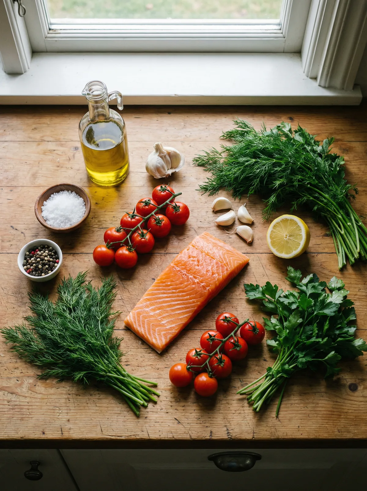 Michelin-Plated Salmon Before